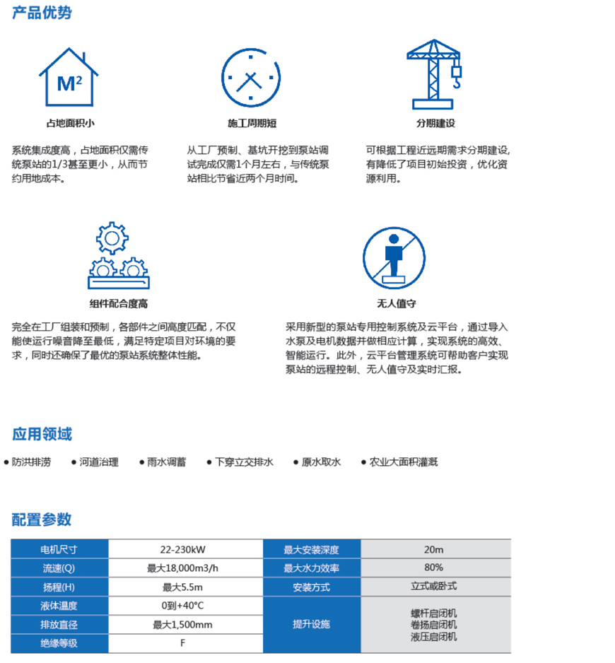 一體(ti) 化軸流泵站